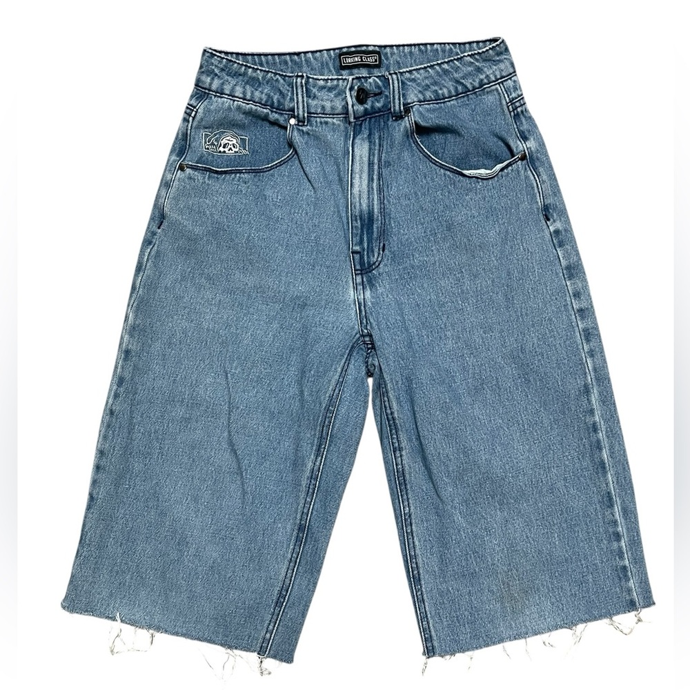 Lurking Class Light Denim Jean Jorts Shorts